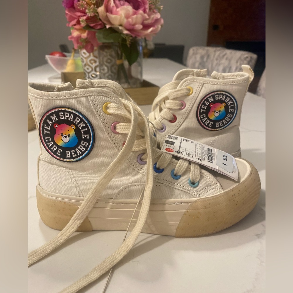 Zara kids sneakers Care Bears 🐻 size 121/2 (7.4 inches)